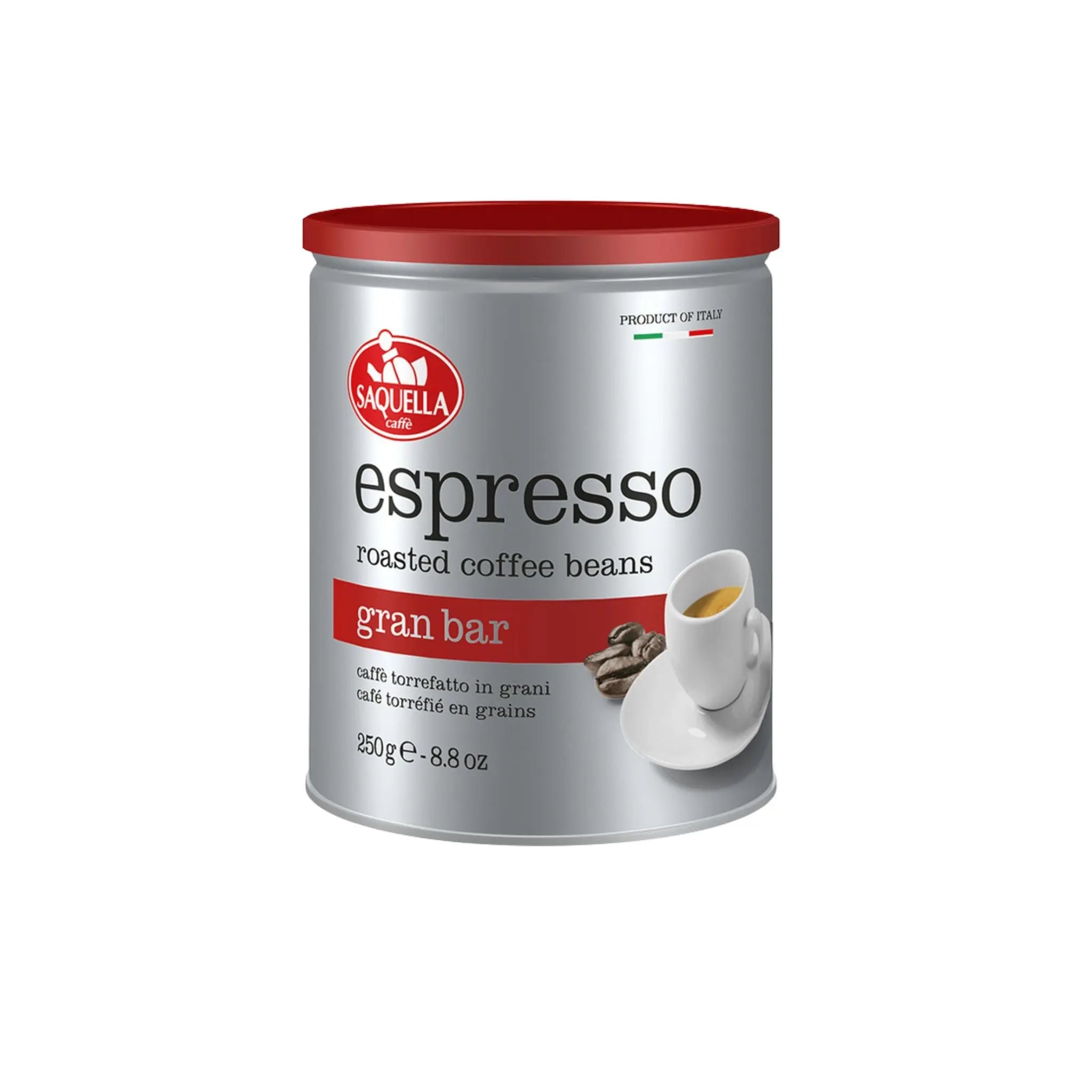 Saquella Espresso Gran Bar (Tin) - 6x250g (1 carton) - Marino.AE