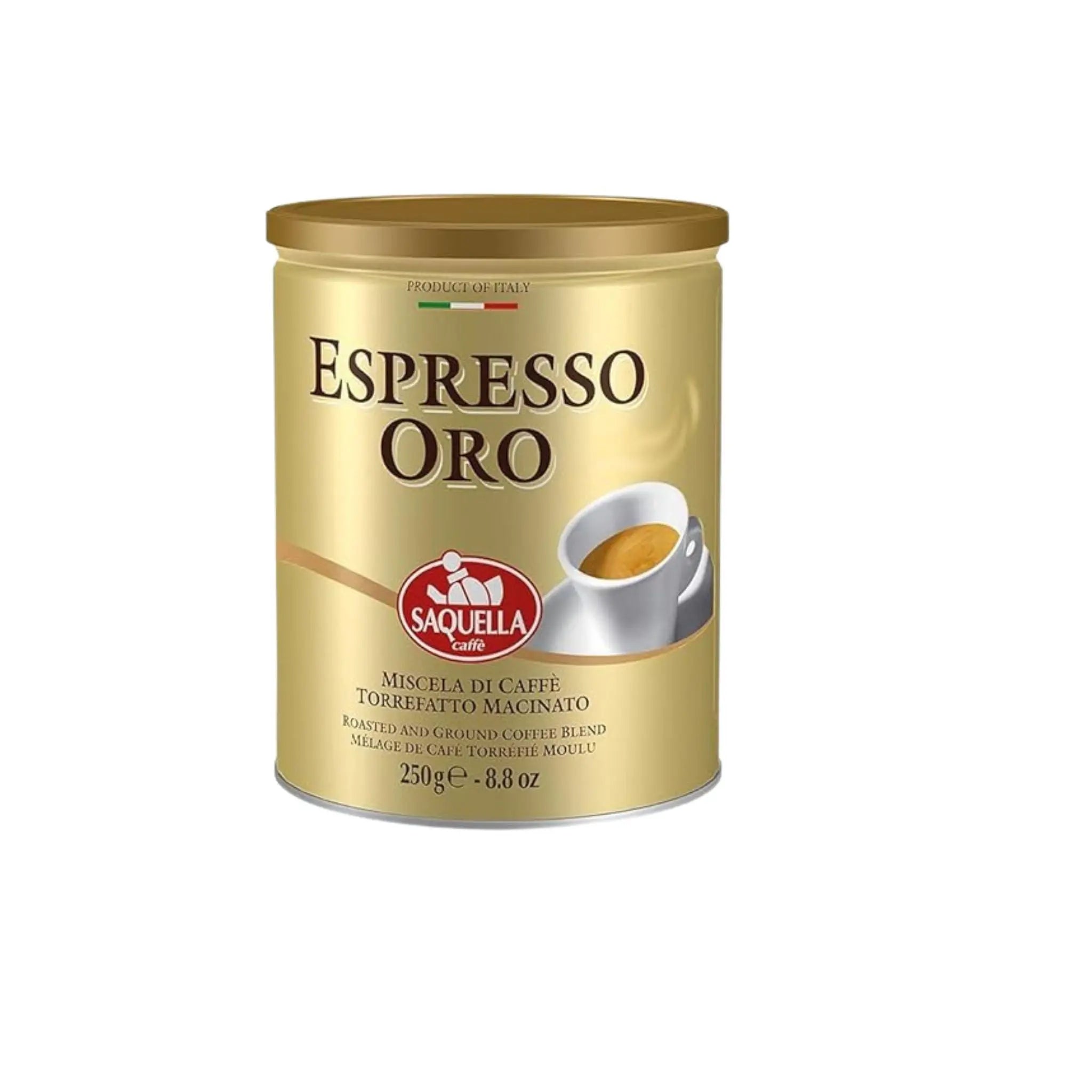 Saquella Espresso Oro Ground - 10x250g (1 carton) - Marino.AE