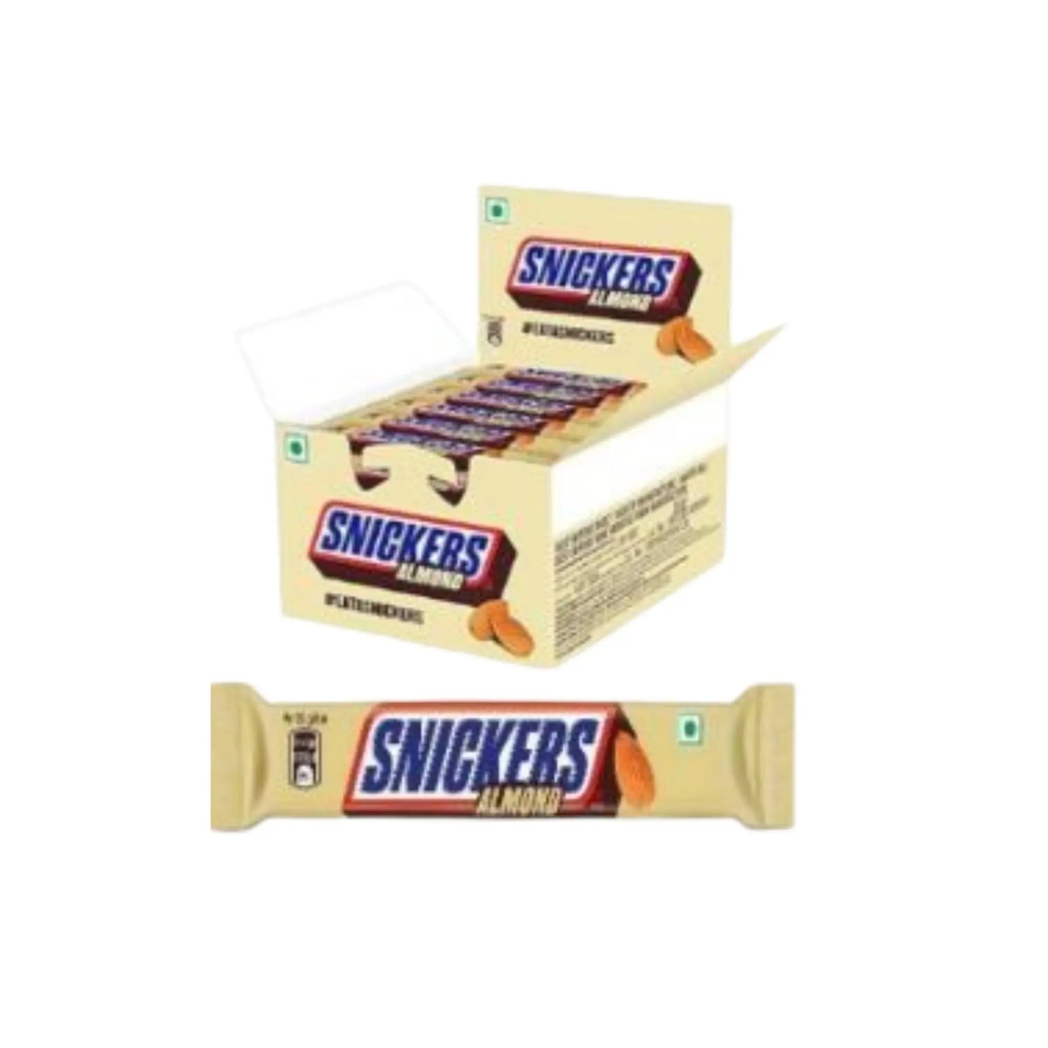Snickers Almond Chocolate Bar - 24x12x22g (1 carton) - Marino.AE
