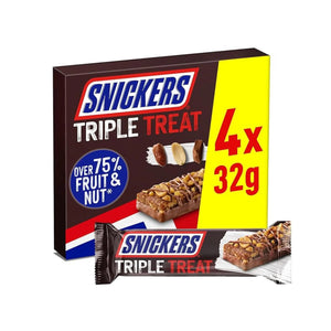 Snickers Triple Treat 4 Pack (10X128G) Snickers