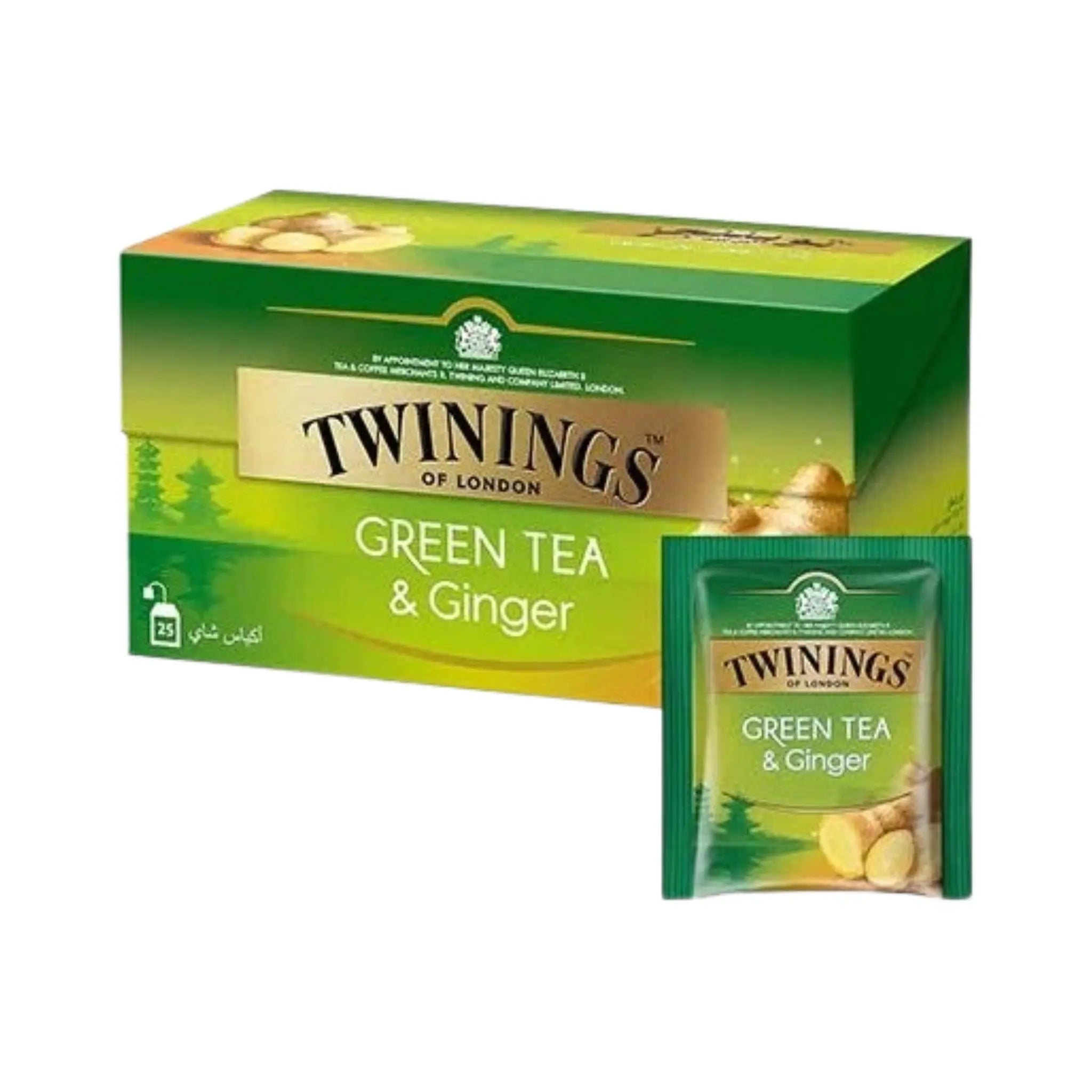 Twinings Ginger Green Tea Bags (12x25's) Twinings