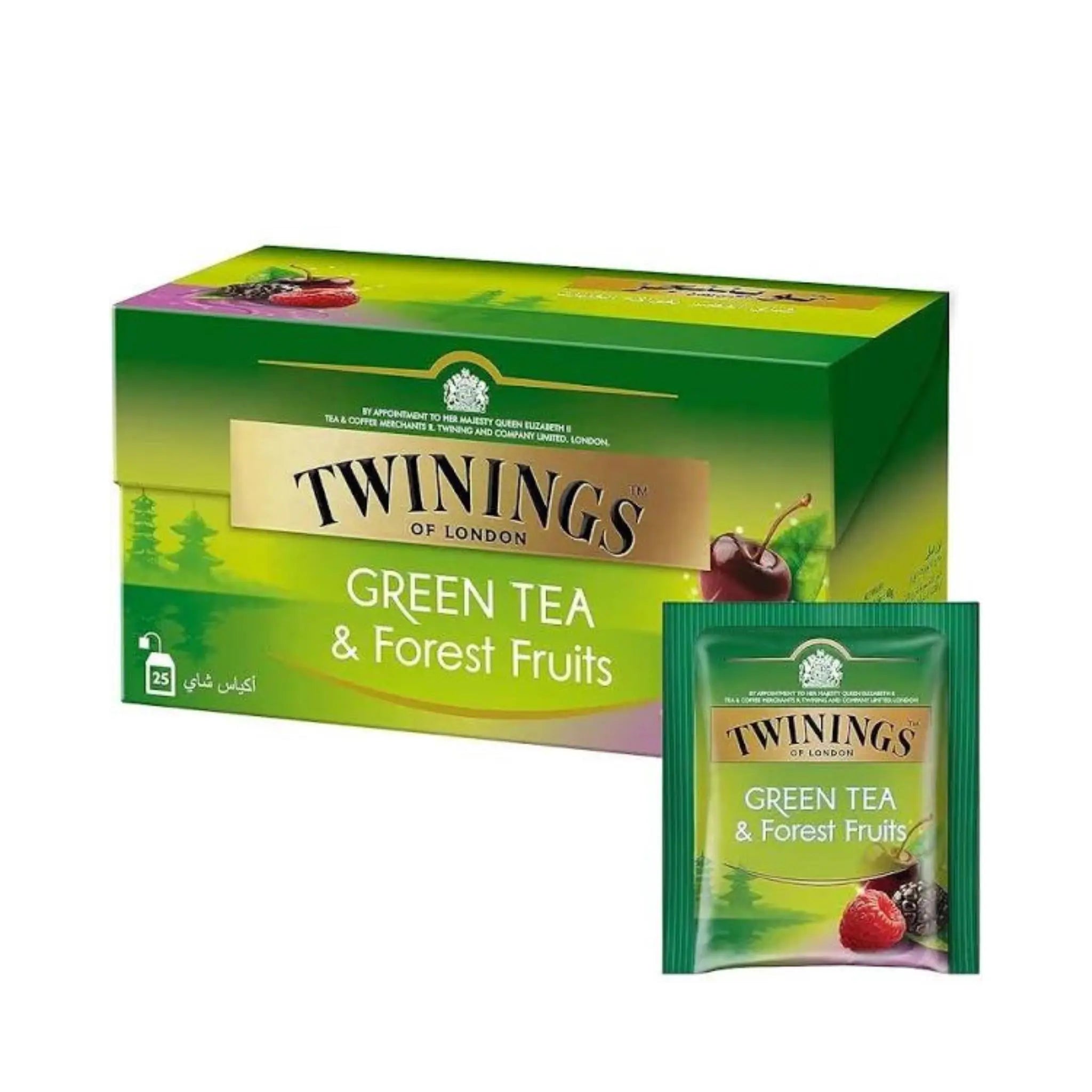Twinings Green Tea & Forest Fruits Tea Bags (12x25's) Twinings