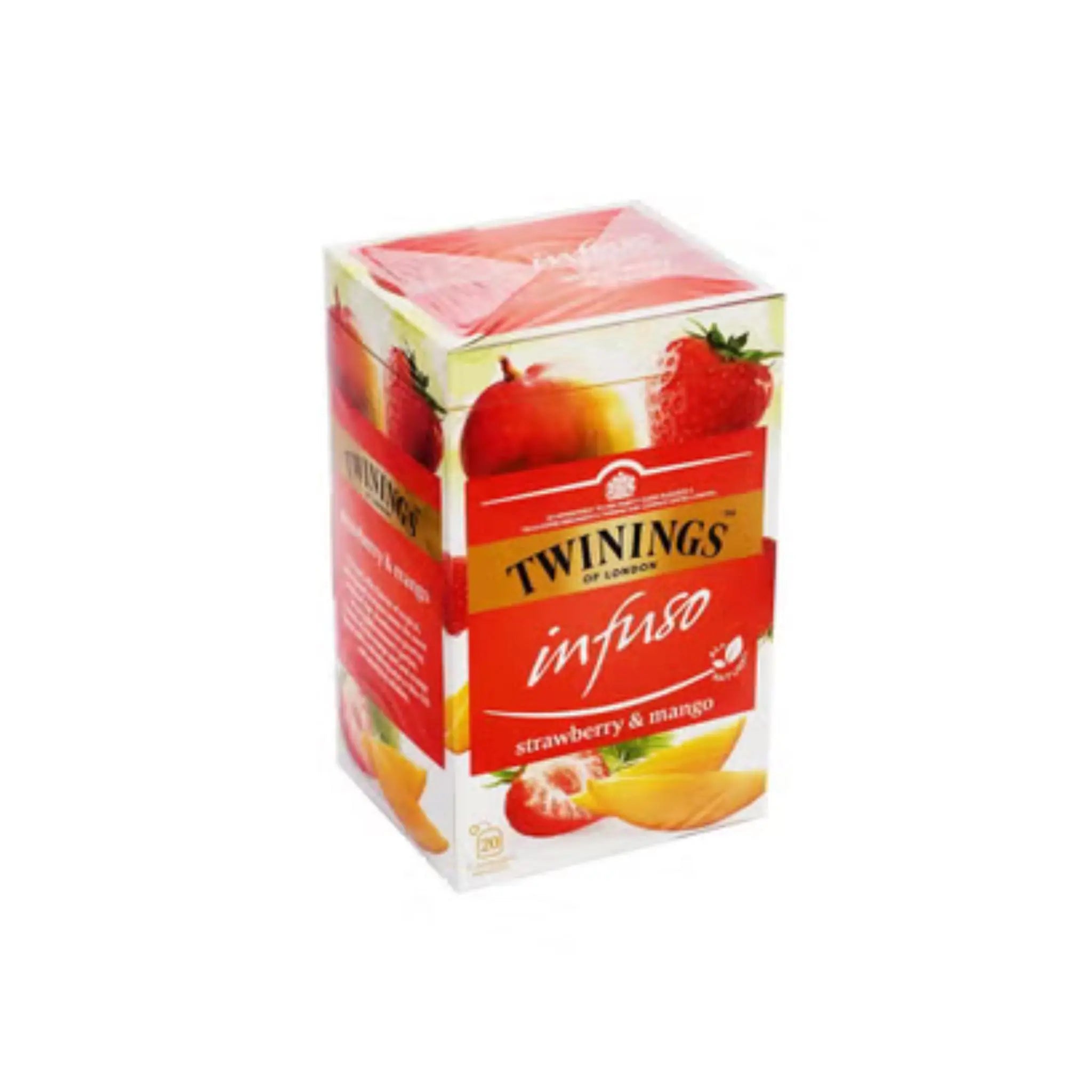 Twinings Infuso Strawberry & Mango Fruit Flavored Tea Bags (6x20's) Twinings