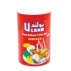 ULAND PURE REFINED IODIZED SALT 700G - Pack of 12 Marino.AE