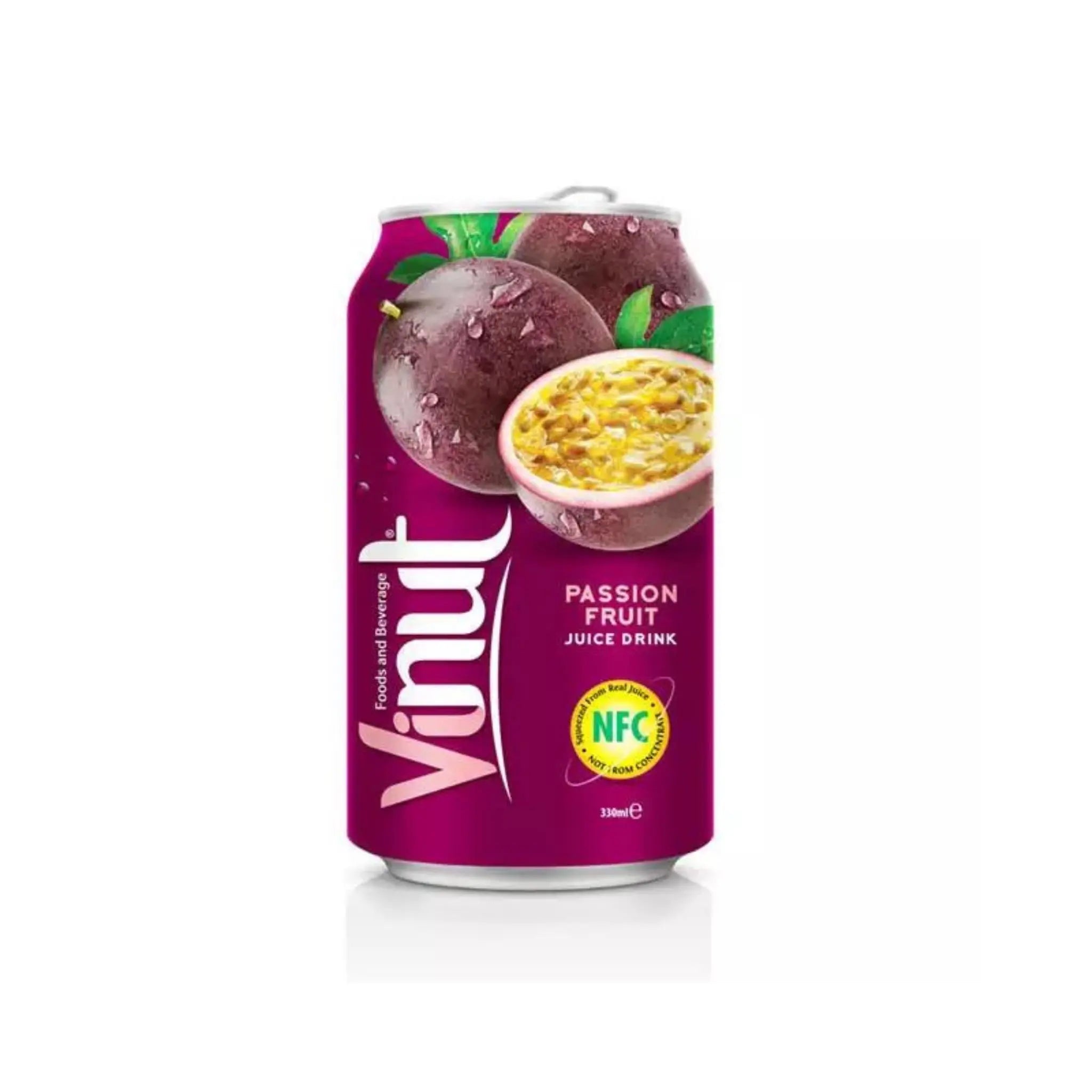 VINUT Fruit Juice-Passionfruit (24 x 330ml) Marino.AE