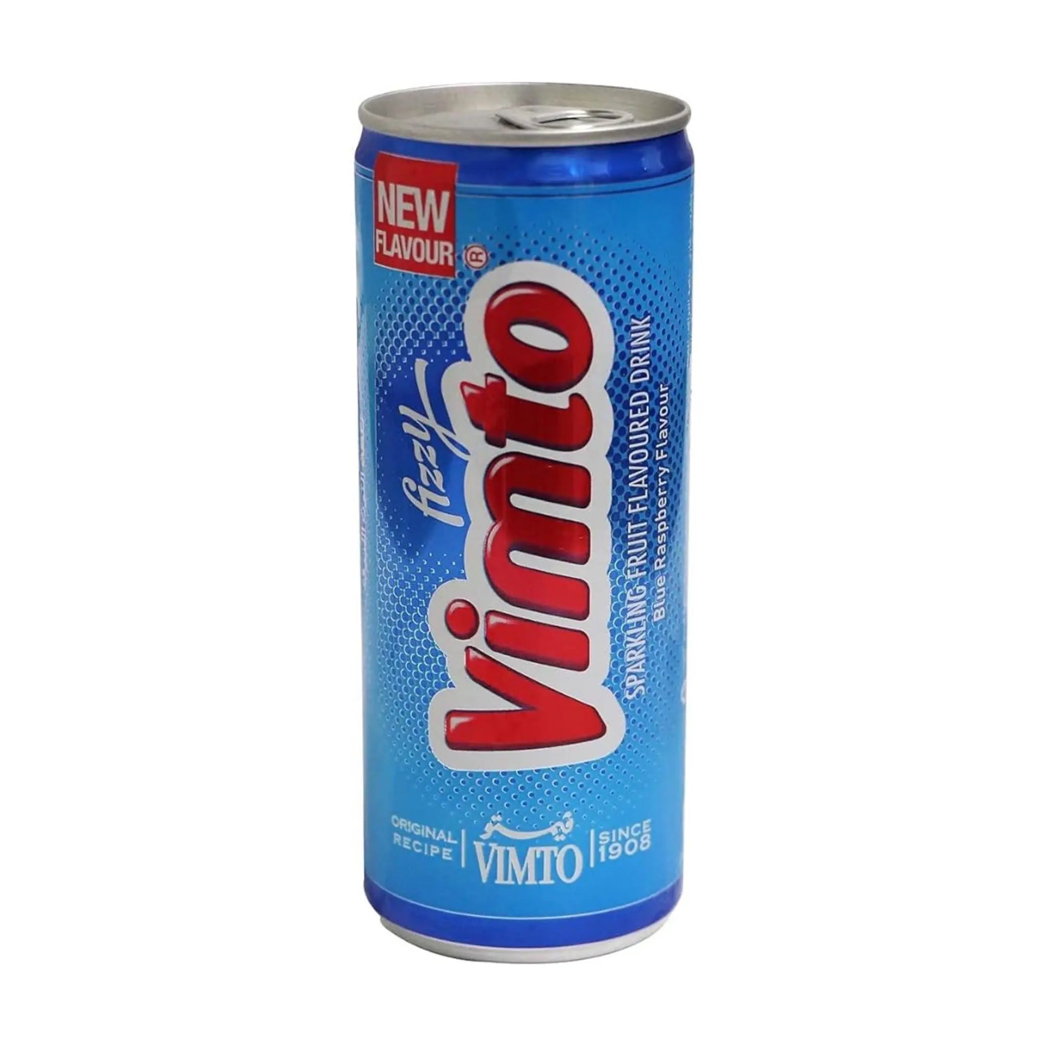 Vimto Fizzy Sparkling Blue Raspberry Drink in Can 250 ml - 30x250ml (1 carton) Marino.AE