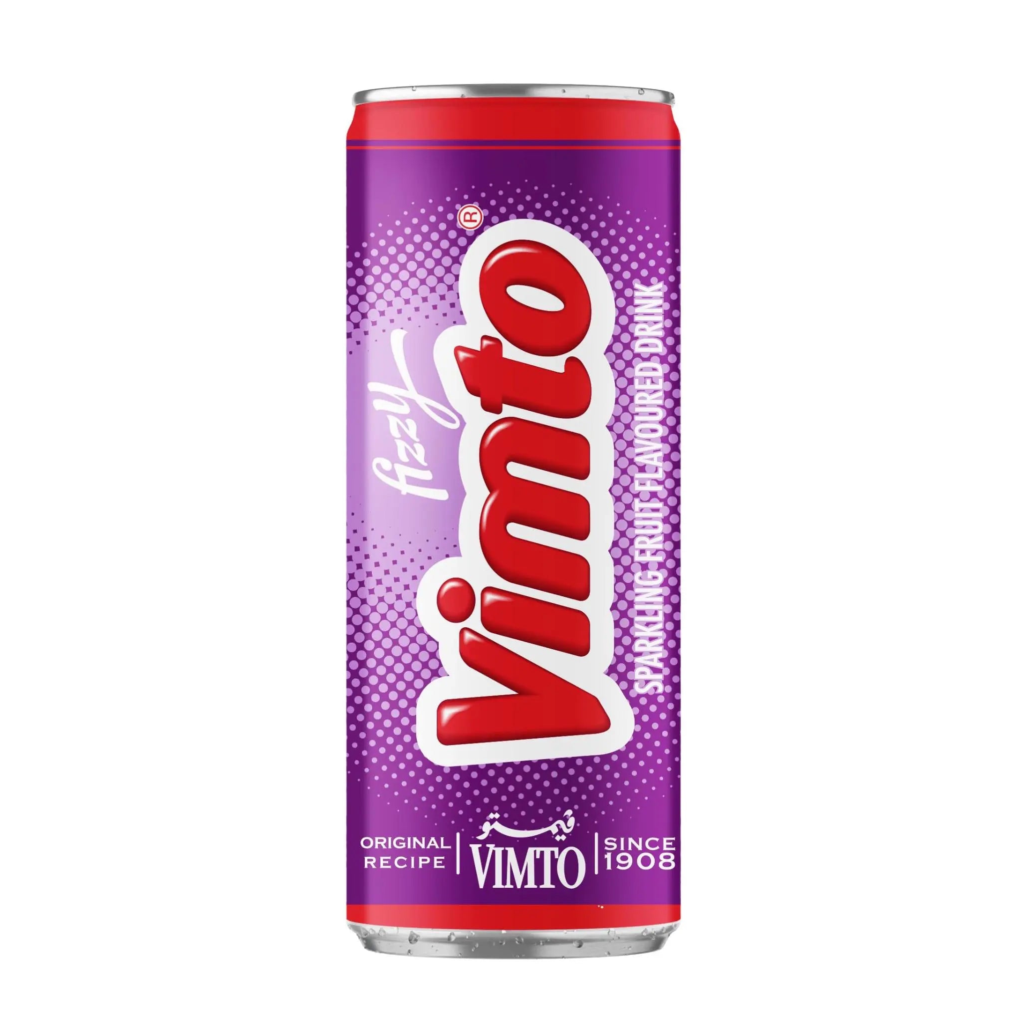 Vimto Fizzy Sparkling Fruit Drink in Can 250 ml - 30x250ml (1 carton) Marino.AE