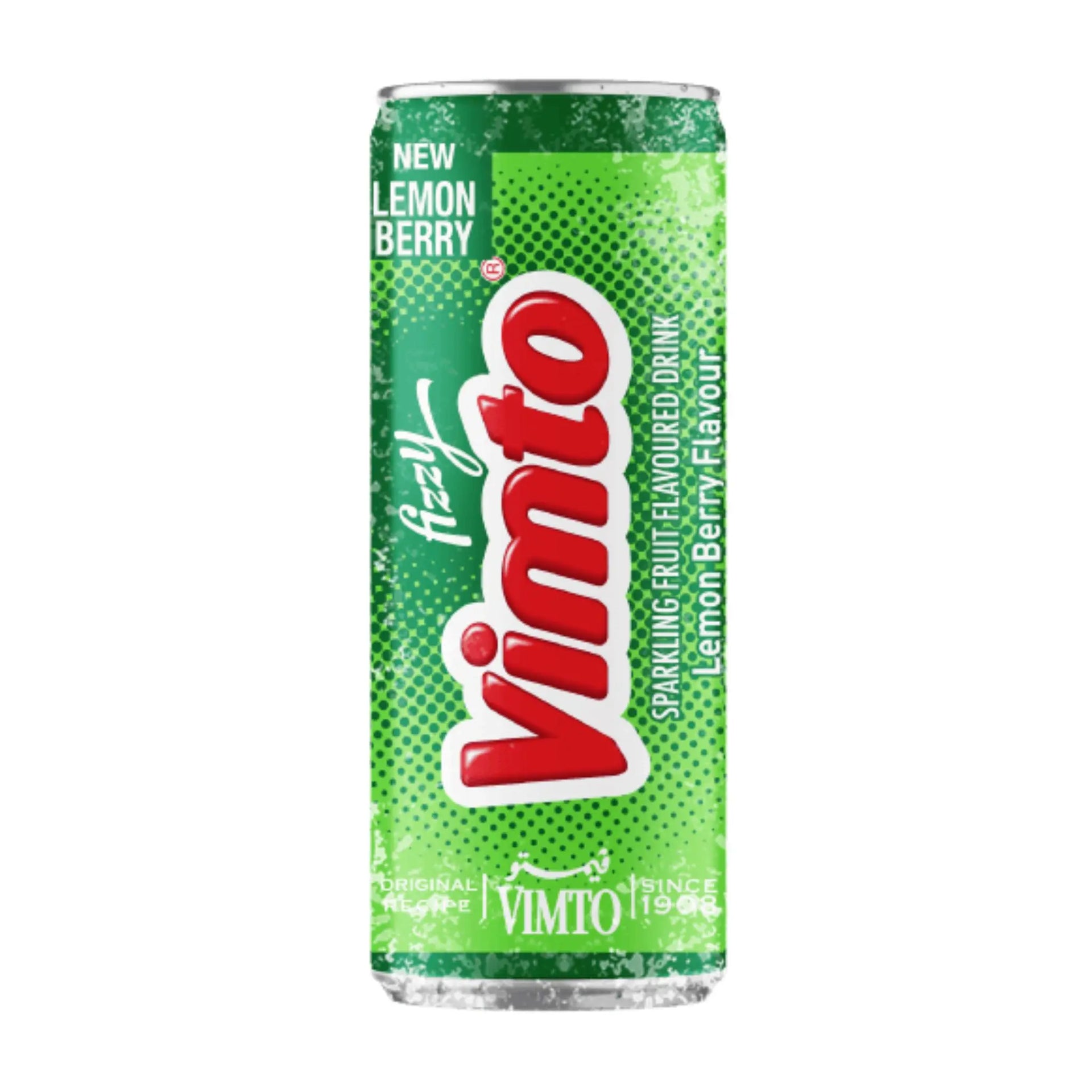 Vimto Fizzy Sparkling Lemon Berry Fruit Drink in Can 250 ml - 30x250ml (1 carton) Marino.AE