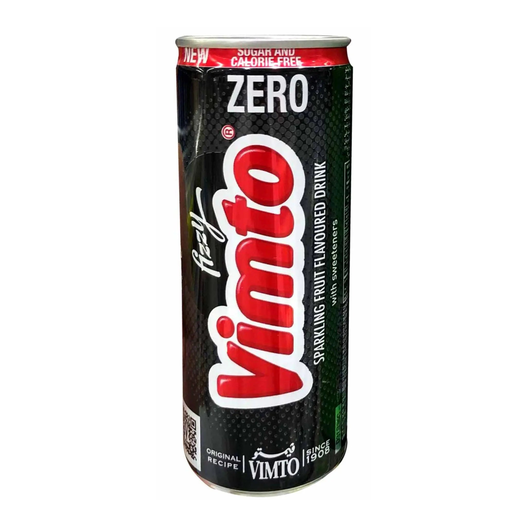 Vimto Fizzy Zero Sparkling Fruit Drink in Can 250 ml - 30x250ml (1 carton) Marino.AE