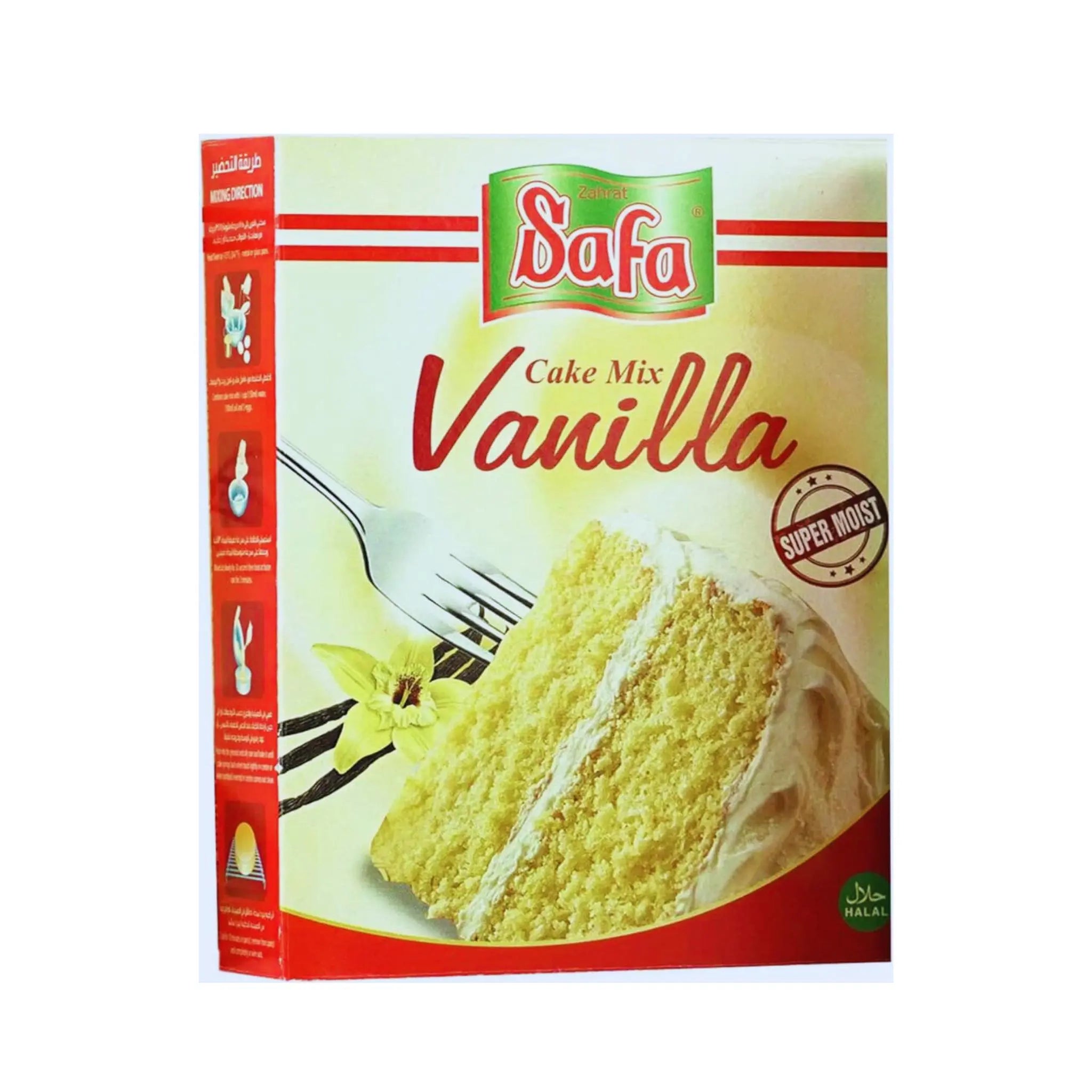 Zahrat Safa Cake Mix Vanilla - 500gx12 (1 carton) Marino.AE