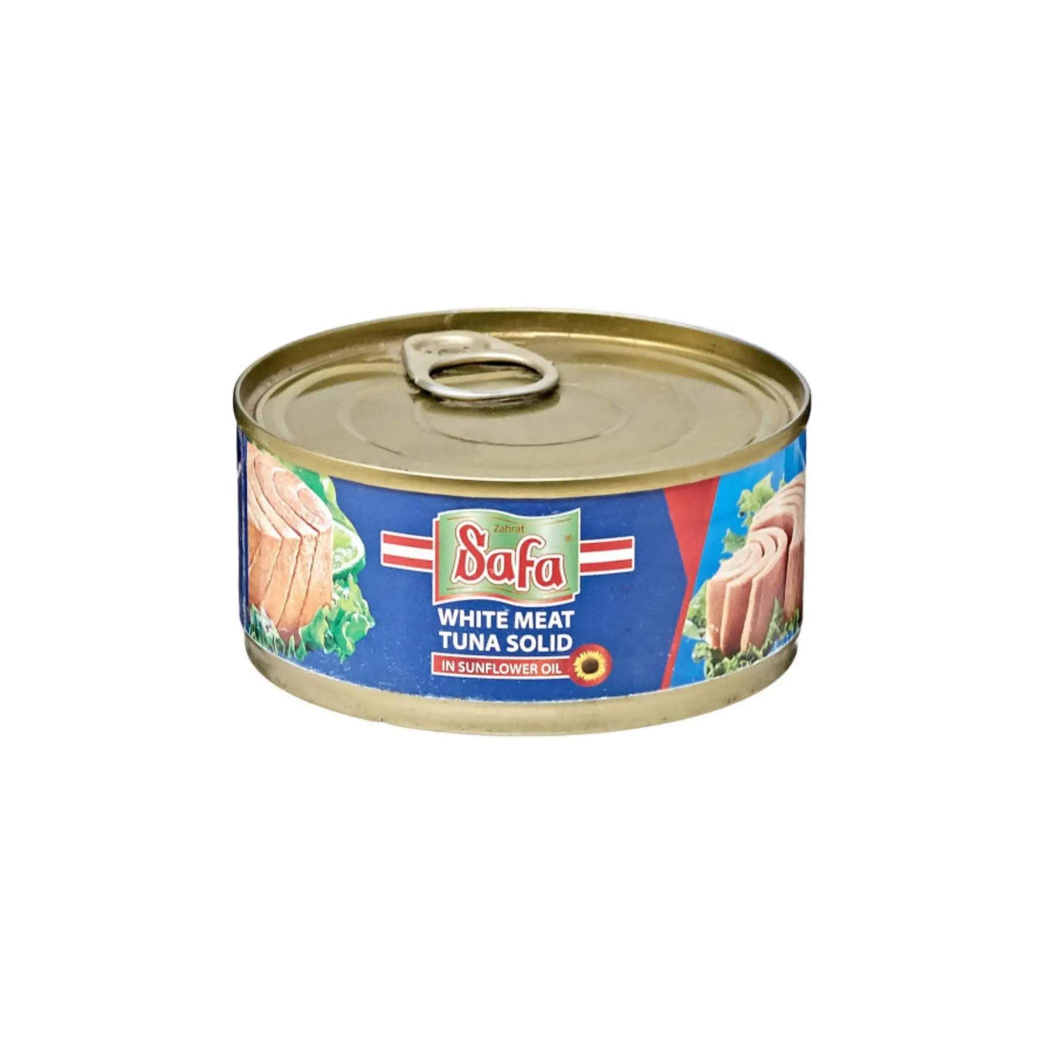 Zahrat Safa Whole Meat Tuna Solid in Sunflower Oil - 160gx48 (1 carton) Marino.AE